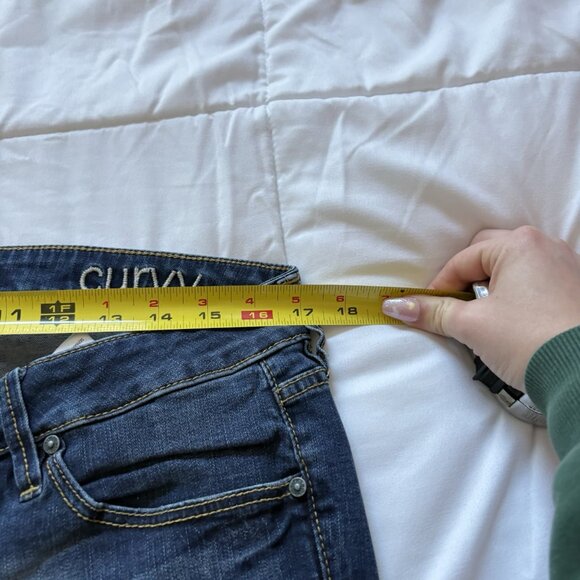 Slink Womens Size 14 Curvy Jeans Blue Denim Medium Wash City Classic Boho Hippie - Picture 3 of 9